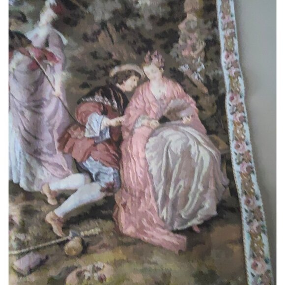 French Tapestry By JP Paris Panneaux Gobelins L'embarquement Pour Cythere - Picture 10 of 11